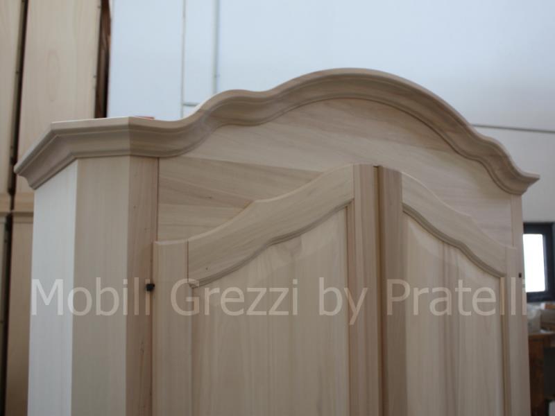 Armadio Grezzo 1 Anta con Cornice Curva